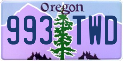 OR license plate 993TWD