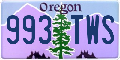 OR license plate 993TWS