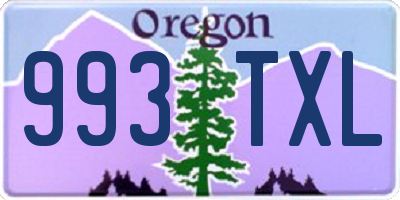 OR license plate 993TXL