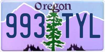 OR license plate 993TYL