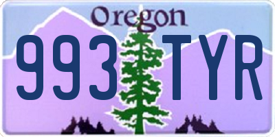OR license plate 993TYR