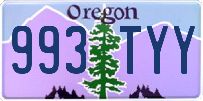 OR license plate 993TYY