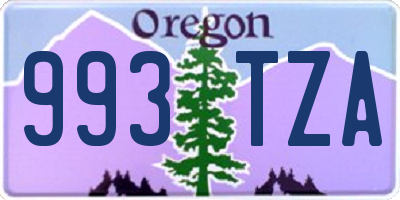 OR license plate 993TZA