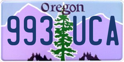 OR license plate 993UCA