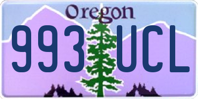 OR license plate 993UCL