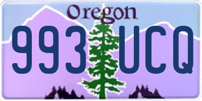 OR license plate 993UCQ