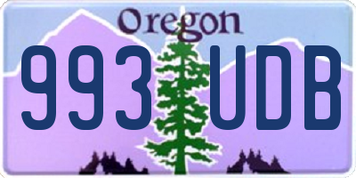 OR license plate 993UDB