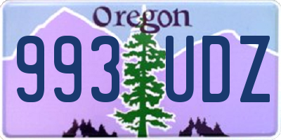 OR license plate 993UDZ