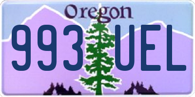 OR license plate 993UEL