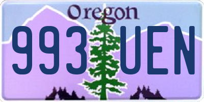 OR license plate 993UEN