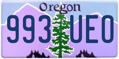 OR license plate 993UEO