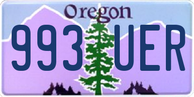 OR license plate 993UER