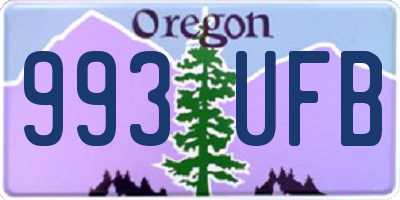 OR license plate 993UFB