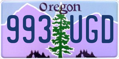 OR license plate 993UGD