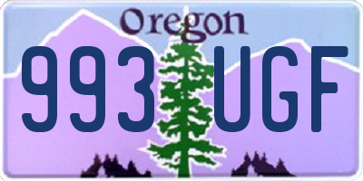 OR license plate 993UGF