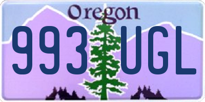 OR license plate 993UGL