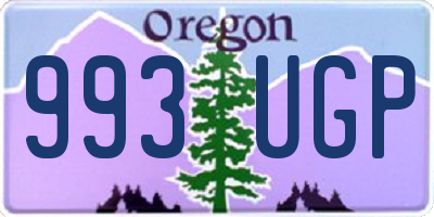 OR license plate 993UGP