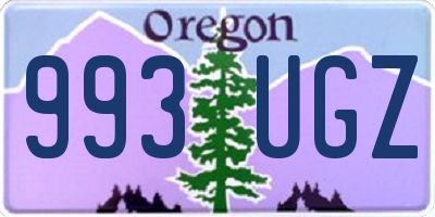 OR license plate 993UGZ
