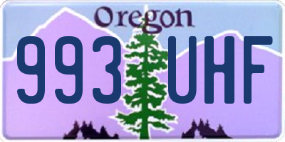 OR license plate 993UHF