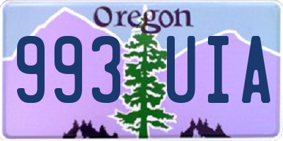 OR license plate 993UIA