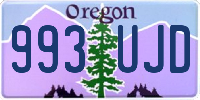 OR license plate 993UJD