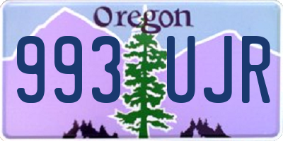 OR license plate 993UJR