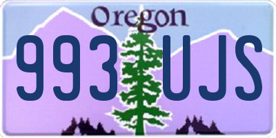 OR license plate 993UJS