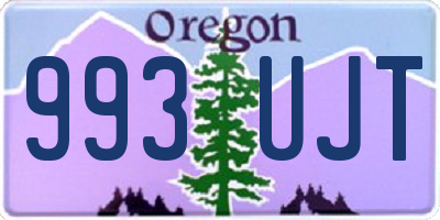 OR license plate 993UJT