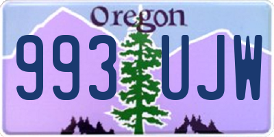 OR license plate 993UJW
