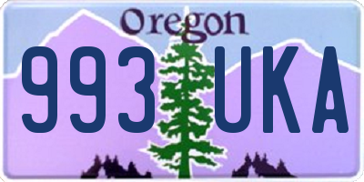 OR license plate 993UKA