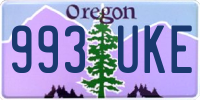 OR license plate 993UKE