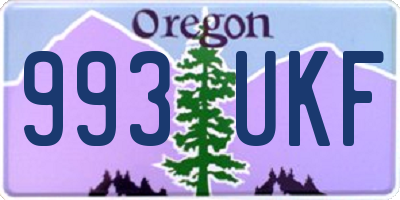 OR license plate 993UKF