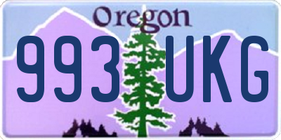 OR license plate 993UKG