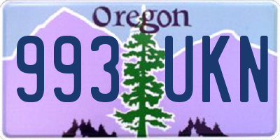 OR license plate 993UKN