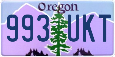 OR license plate 993UKT