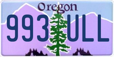 OR license plate 993ULL