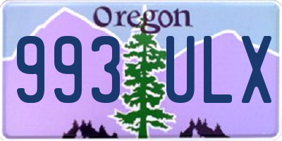 OR license plate 993ULX