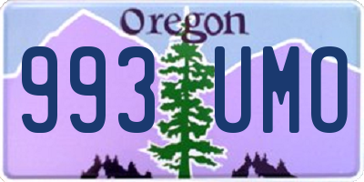 OR license plate 993UMO