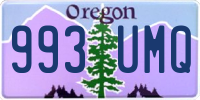 OR license plate 993UMQ