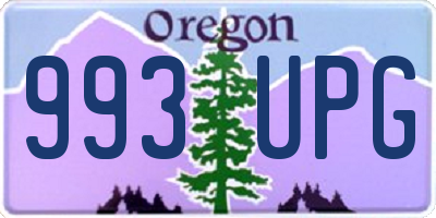 OR license plate 993UPG