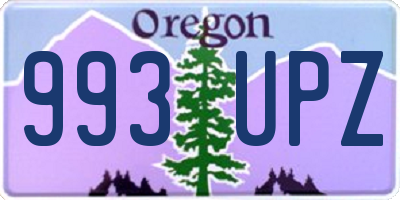 OR license plate 993UPZ