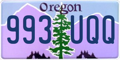 OR license plate 993UQQ