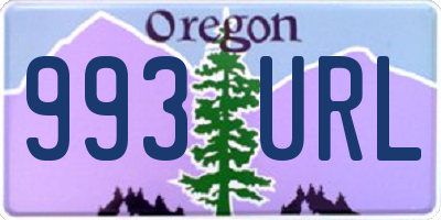 OR license plate 993URL