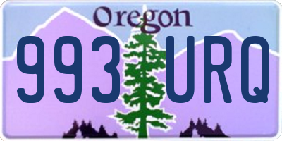 OR license plate 993URQ