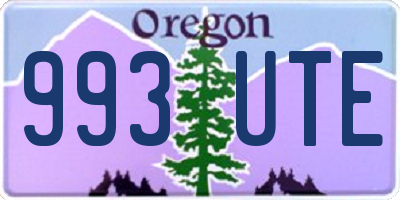 OR license plate 993UTE