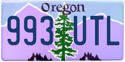 OR license plate 993UTL