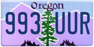 OR license plate 993UUR