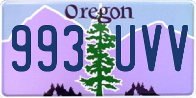 OR license plate 993UVV