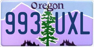 OR license plate 993UXL