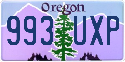 OR license plate 993UXP